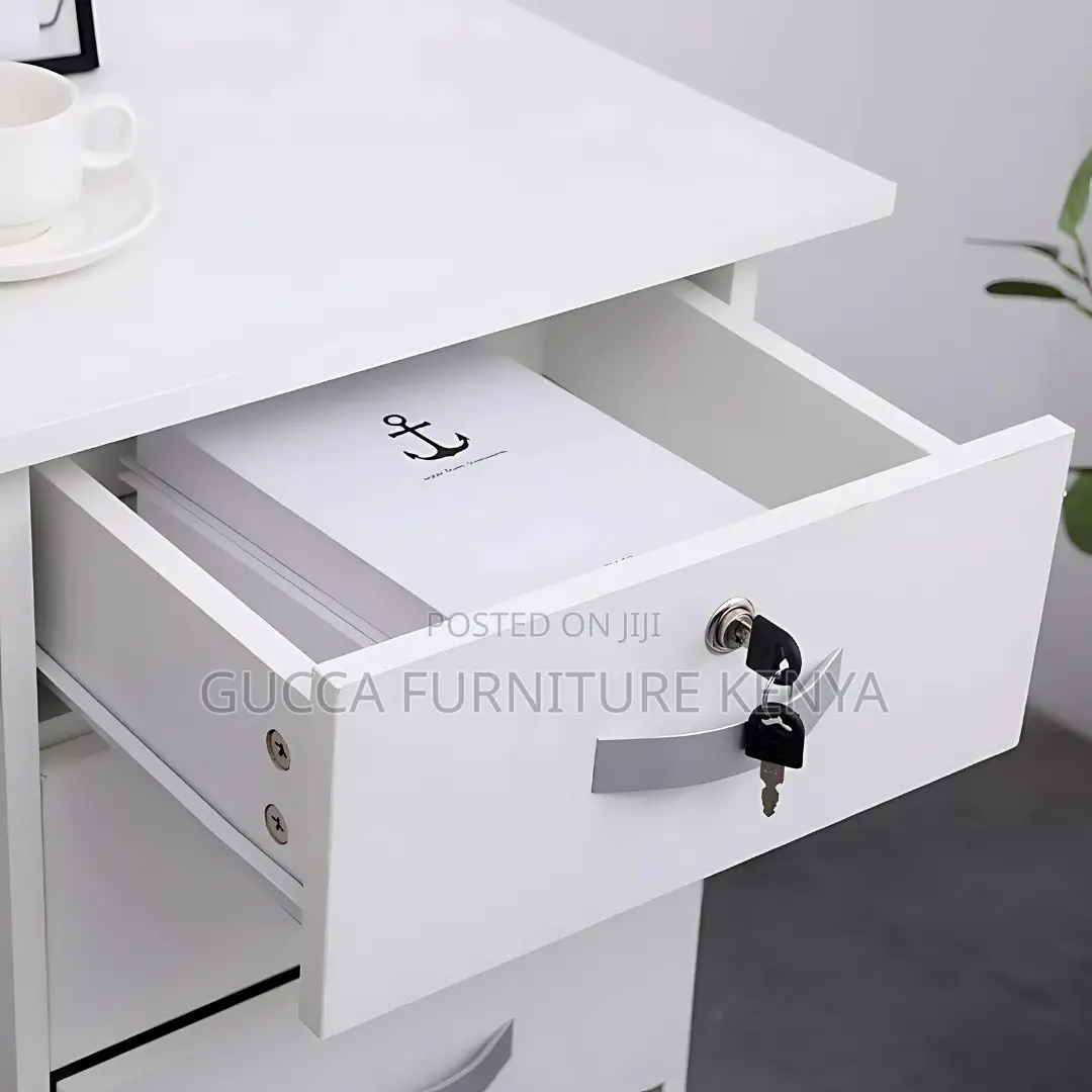 Office Tables:1.2 Meters White Wooden Study Computer Desk