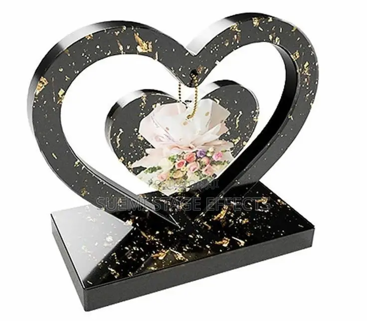 Heart-Shaped Resin Photo Frame - Elegant Personalized Gift
