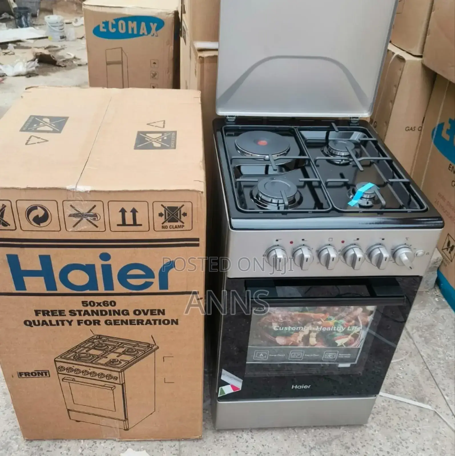 50*60 Haier 3 Gas + 1 Electric Cooker With Electric Oven