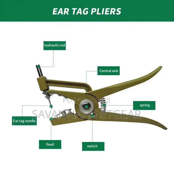 Vertical Hydraulic Ear Tag Pliers Identification Tool