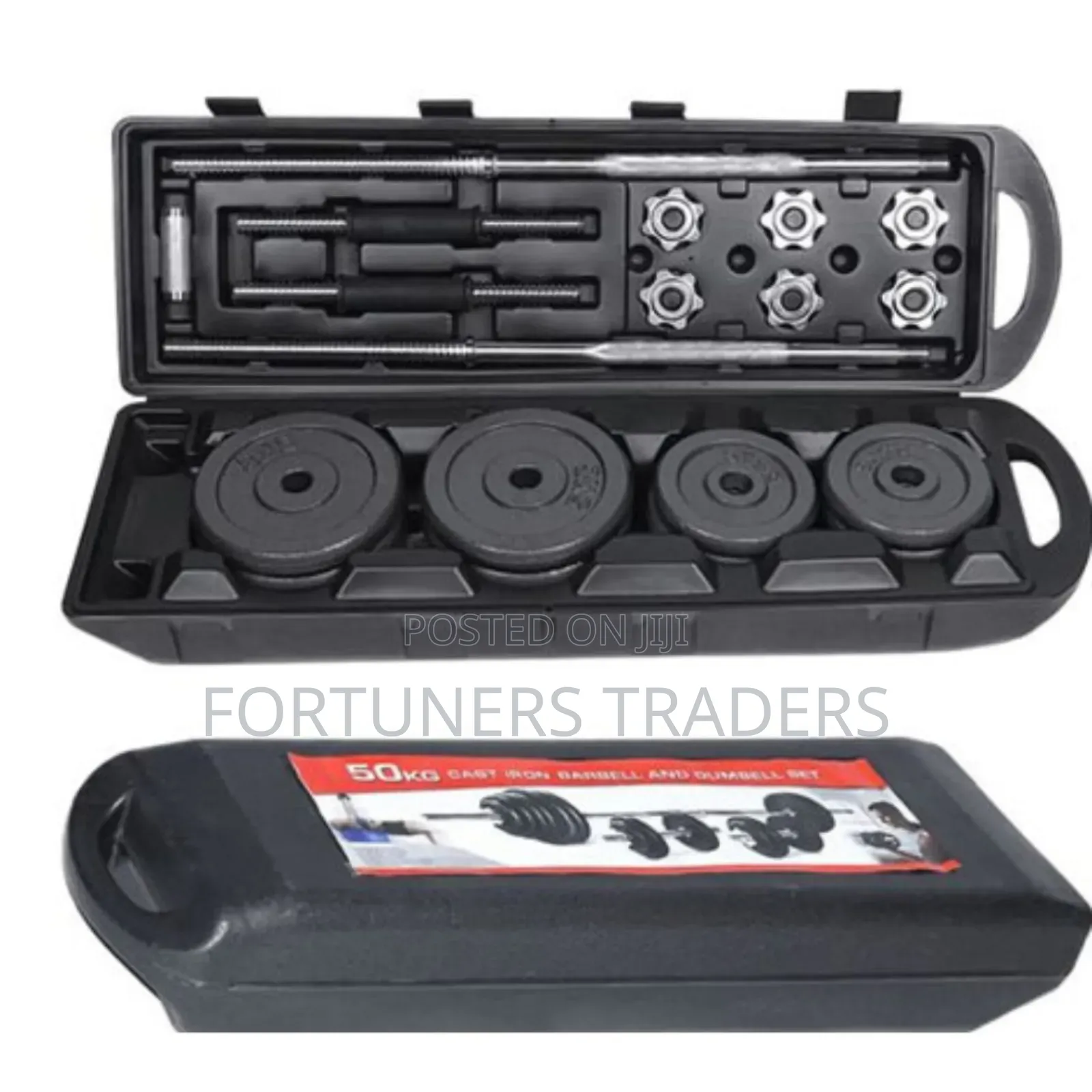 Weights 50kg Chrome Dumbbell Set Keny
