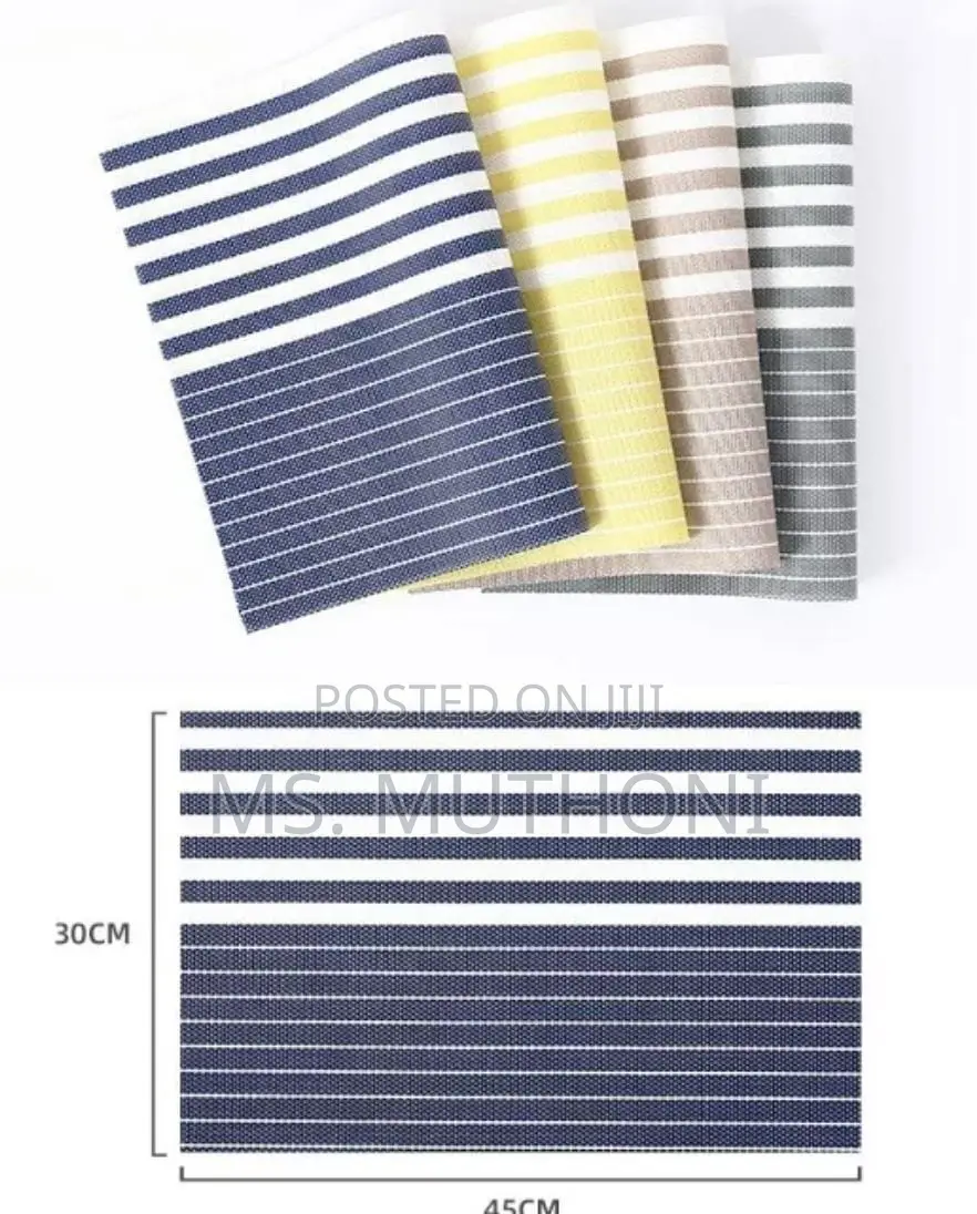 6 Woven PVC Table Mat