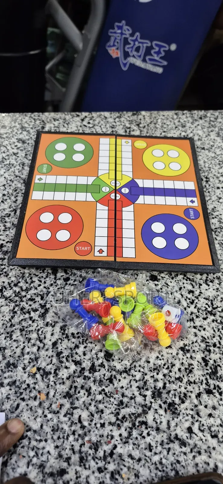 Foldable Ludo Game; Portable and Easy to Store