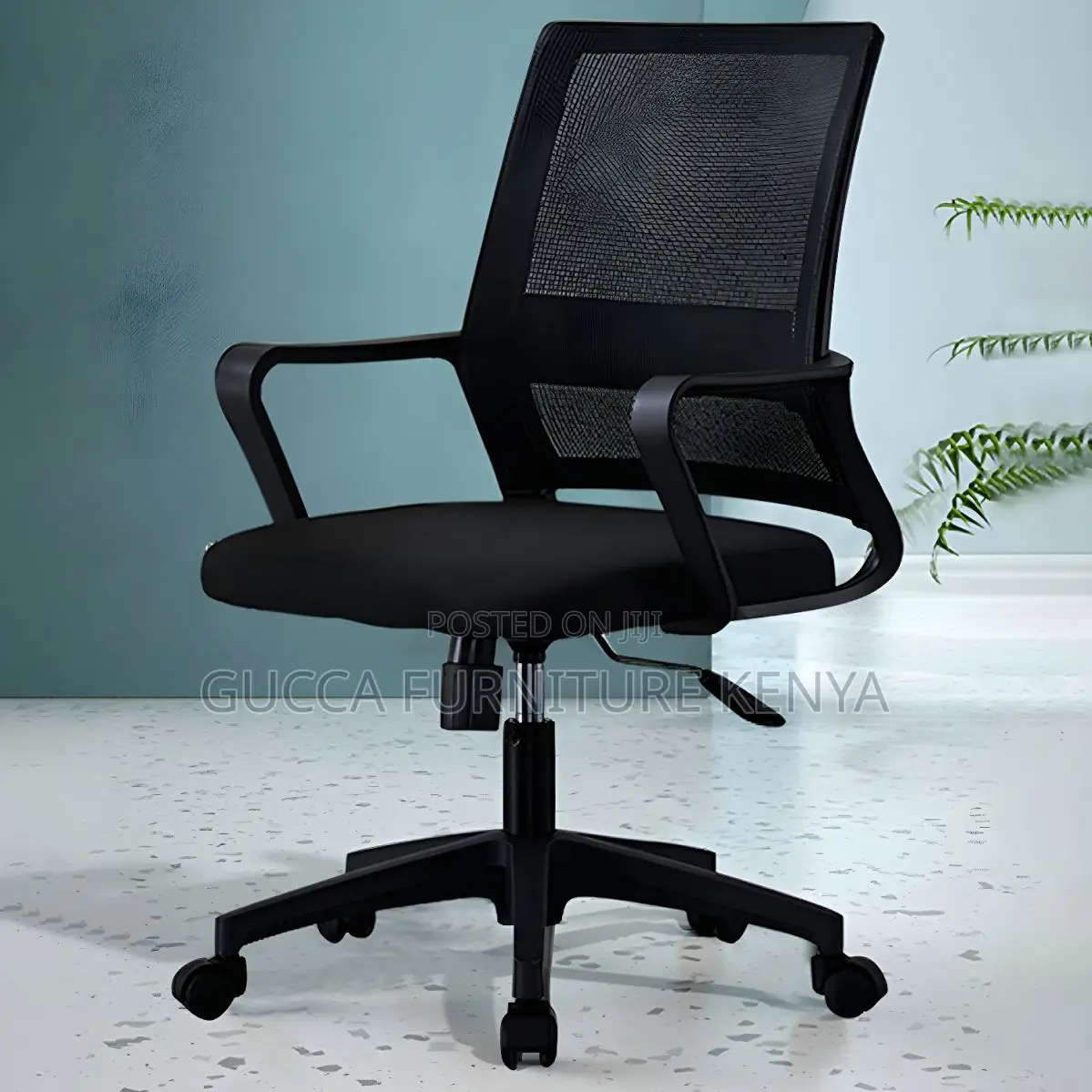 Office Chairs: Modern Mid-Back Captain Mesh Task Chair