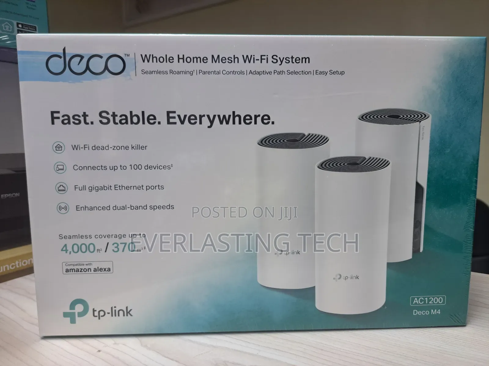 Tp-Link Deco M4 AC1200 Whole Home Mesh Wi-Fi System (3 Pack)