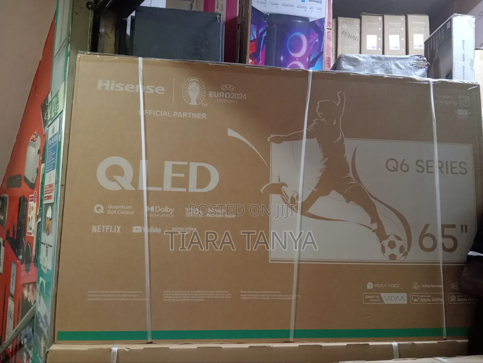 Hisense 65" Q6n Series Ai Upscaler Qled Frameless Smarttv