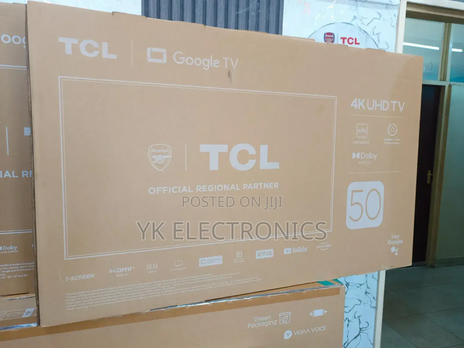 TCL 50p635 50 Inch Smart Tv HDR 10 Google Tv Frameless
