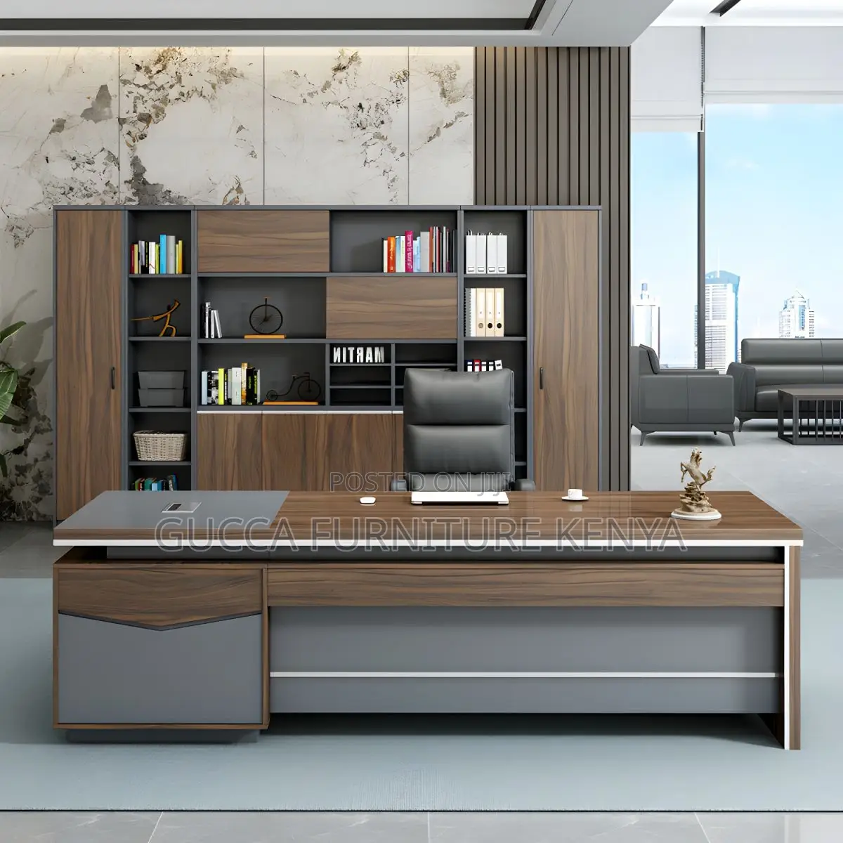 Office Tables:1.6 Meters Wood L-Shape Modern Computer Desk