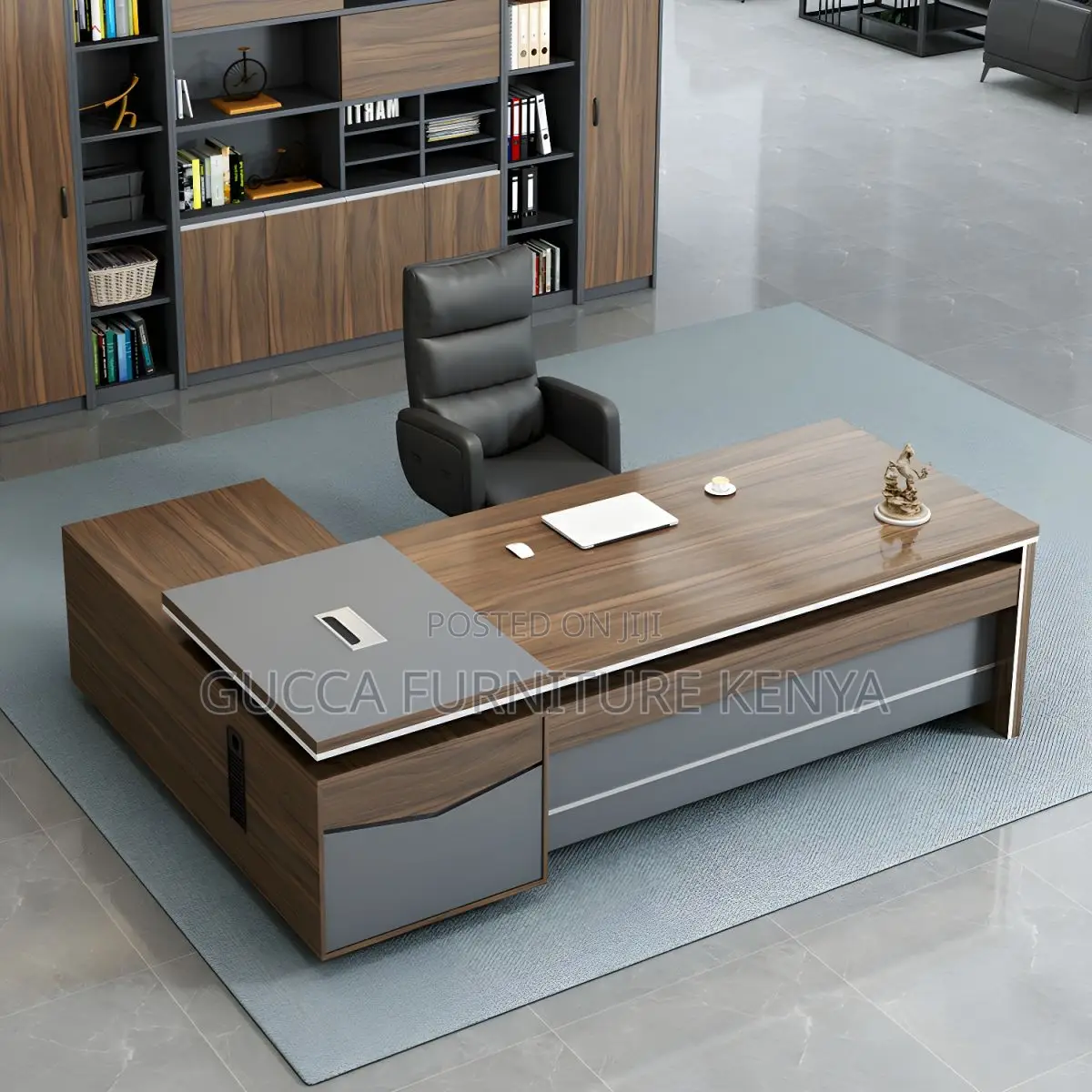 Office Tables:1.6 Meters Wood L-Shape Modern Computer Desk