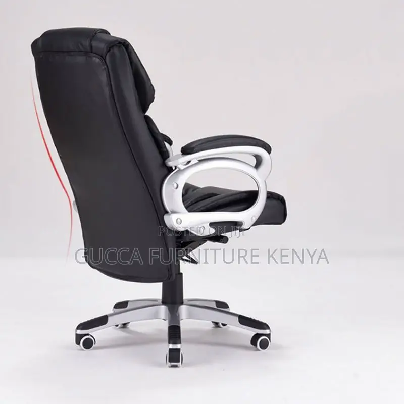 Office Chairs: Adjustable Seat Height Leather Executive Seat