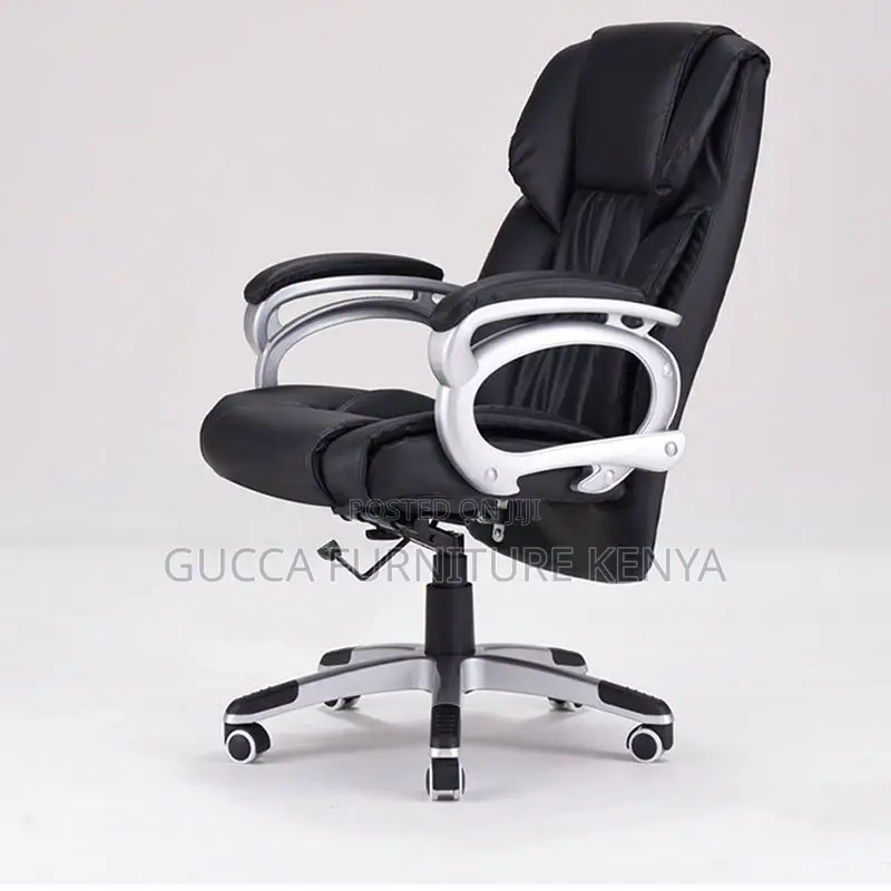 Office Chairs: Adjustable Seat Height Leather Executive Seat