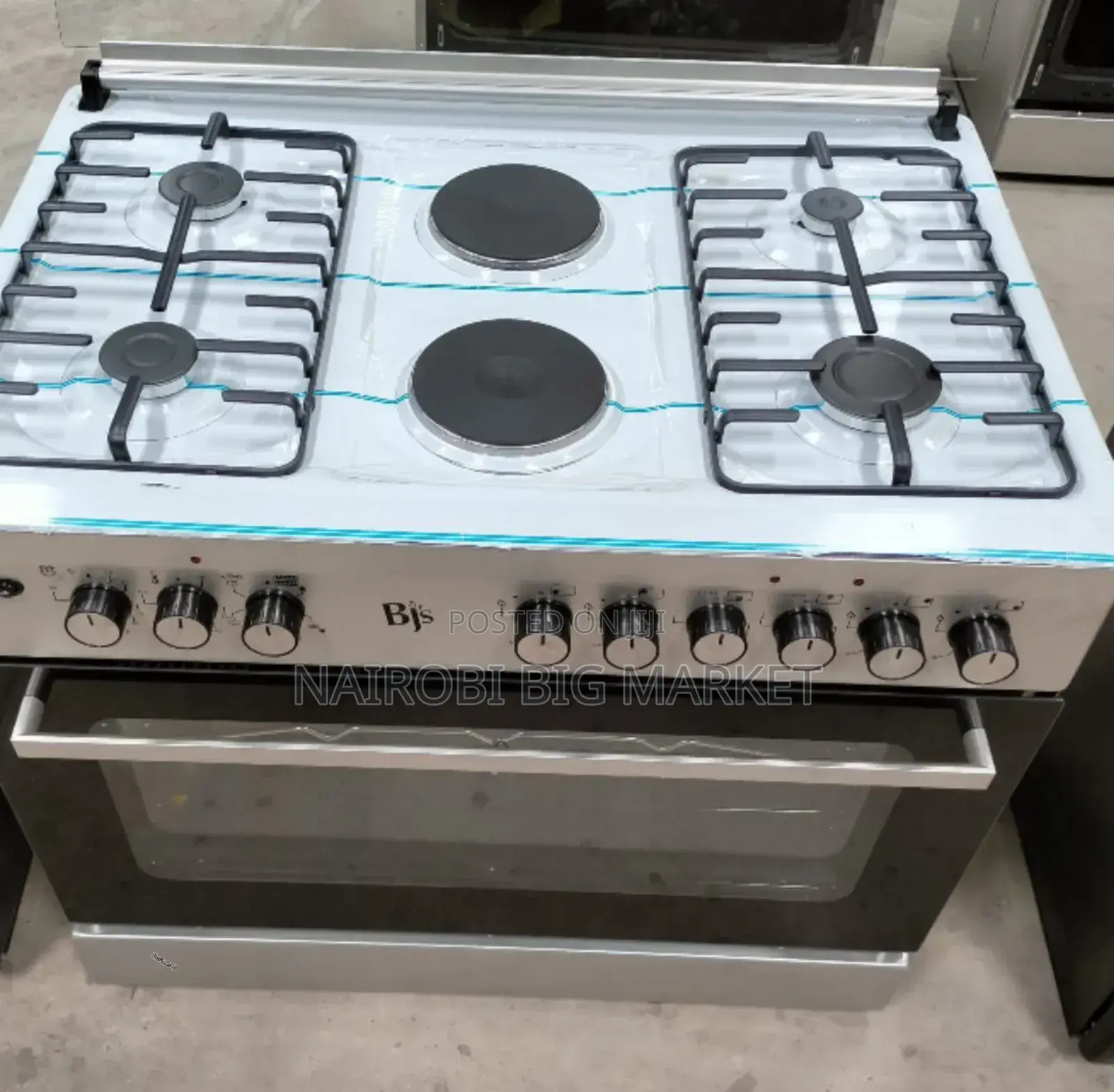 BJS 60x90 4gas+2 Hot Plate Gas Cooker, Oven 90litres TR/G-C