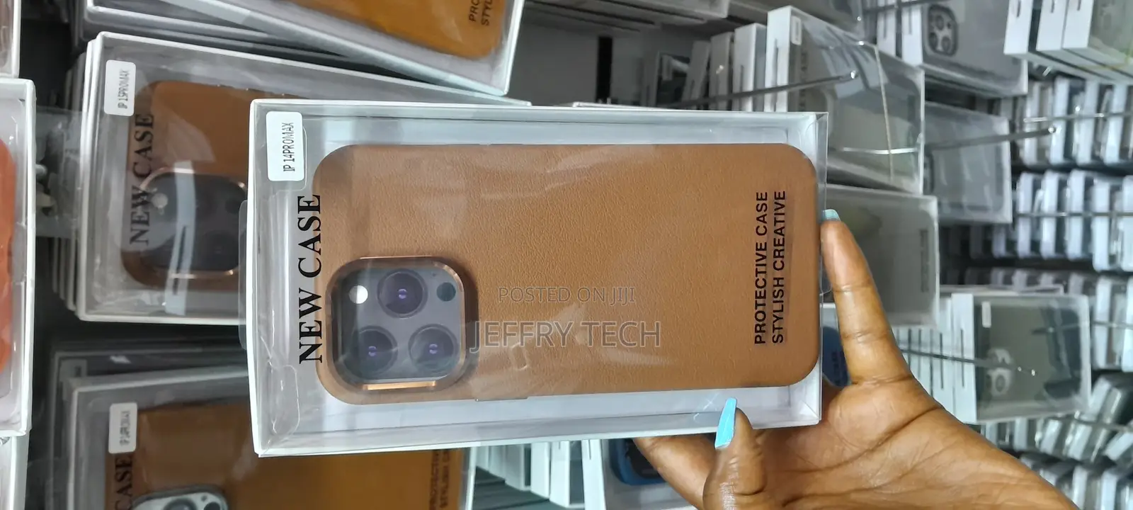 iPhone 14 Pro Max Magsafe Leather, Metal Camera Bump Frame