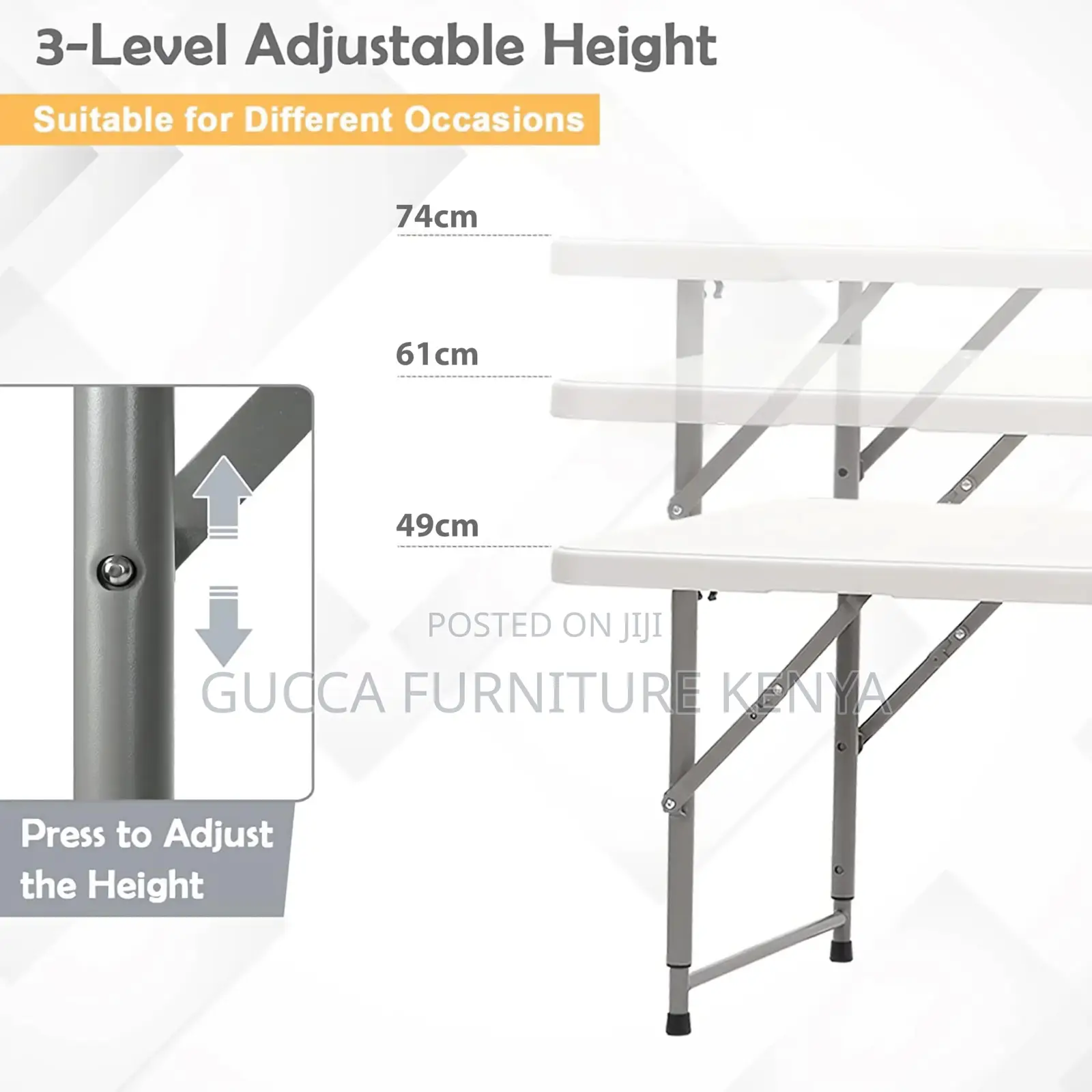 Dining Tables: Heavy-Duty Plastic Portable Picnic Table