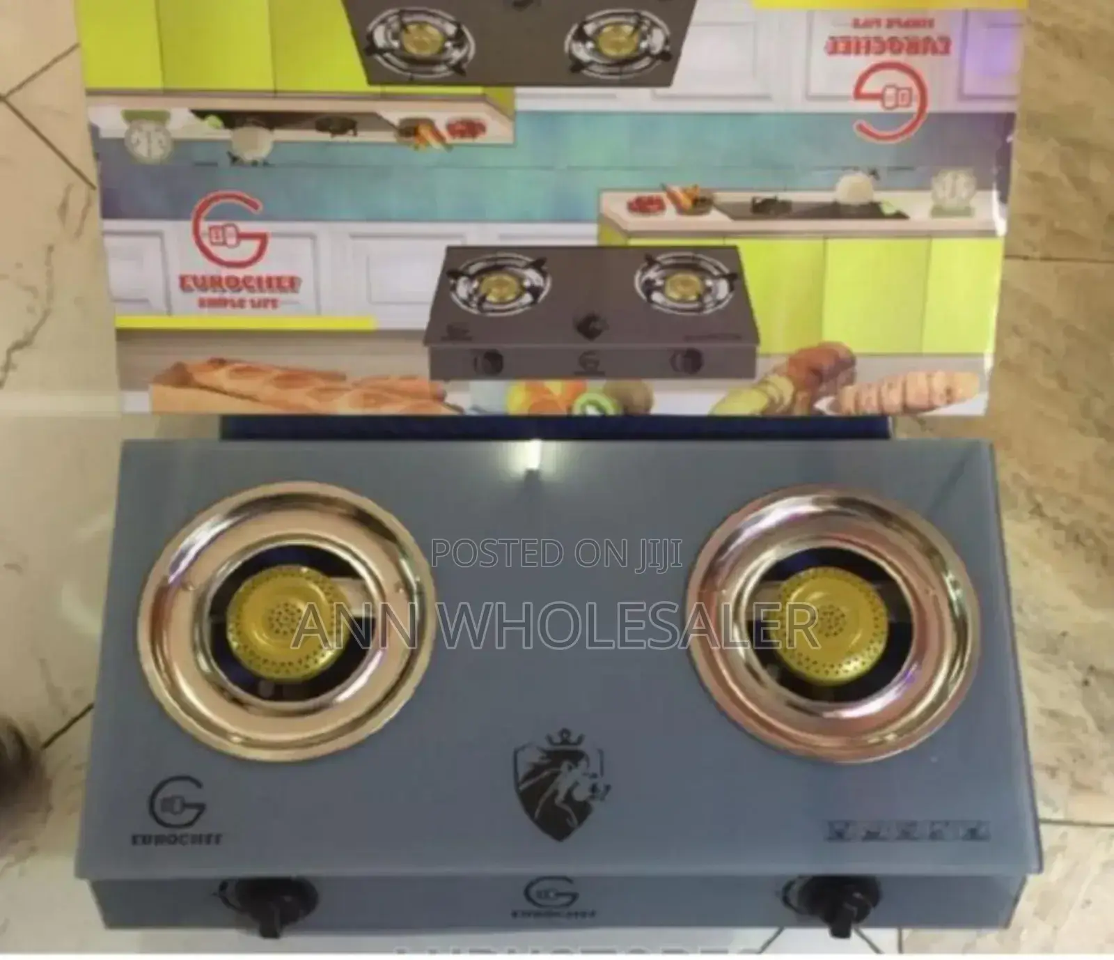 Eurochef Table Top Gas Cooker,2 BURNER ER-2B