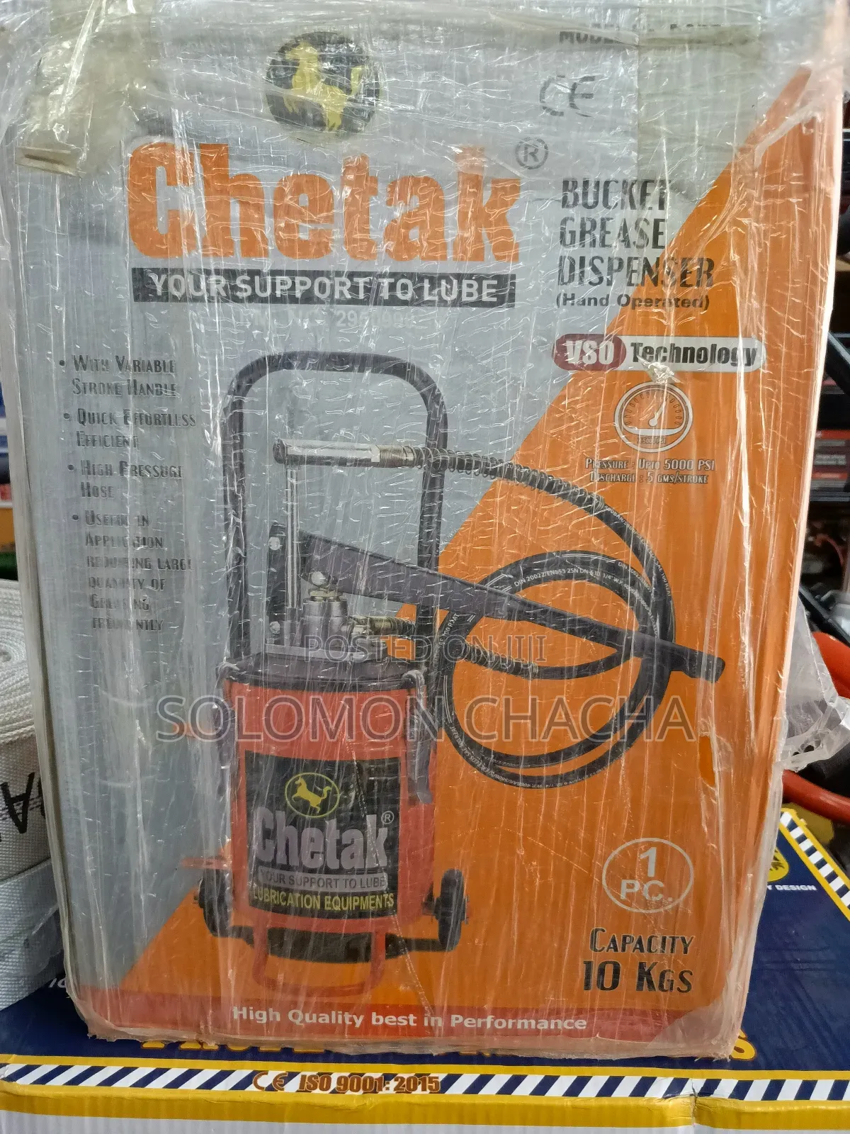 Chetak 10L Heavy Duty Grease Bucket Dispenser Best Quality