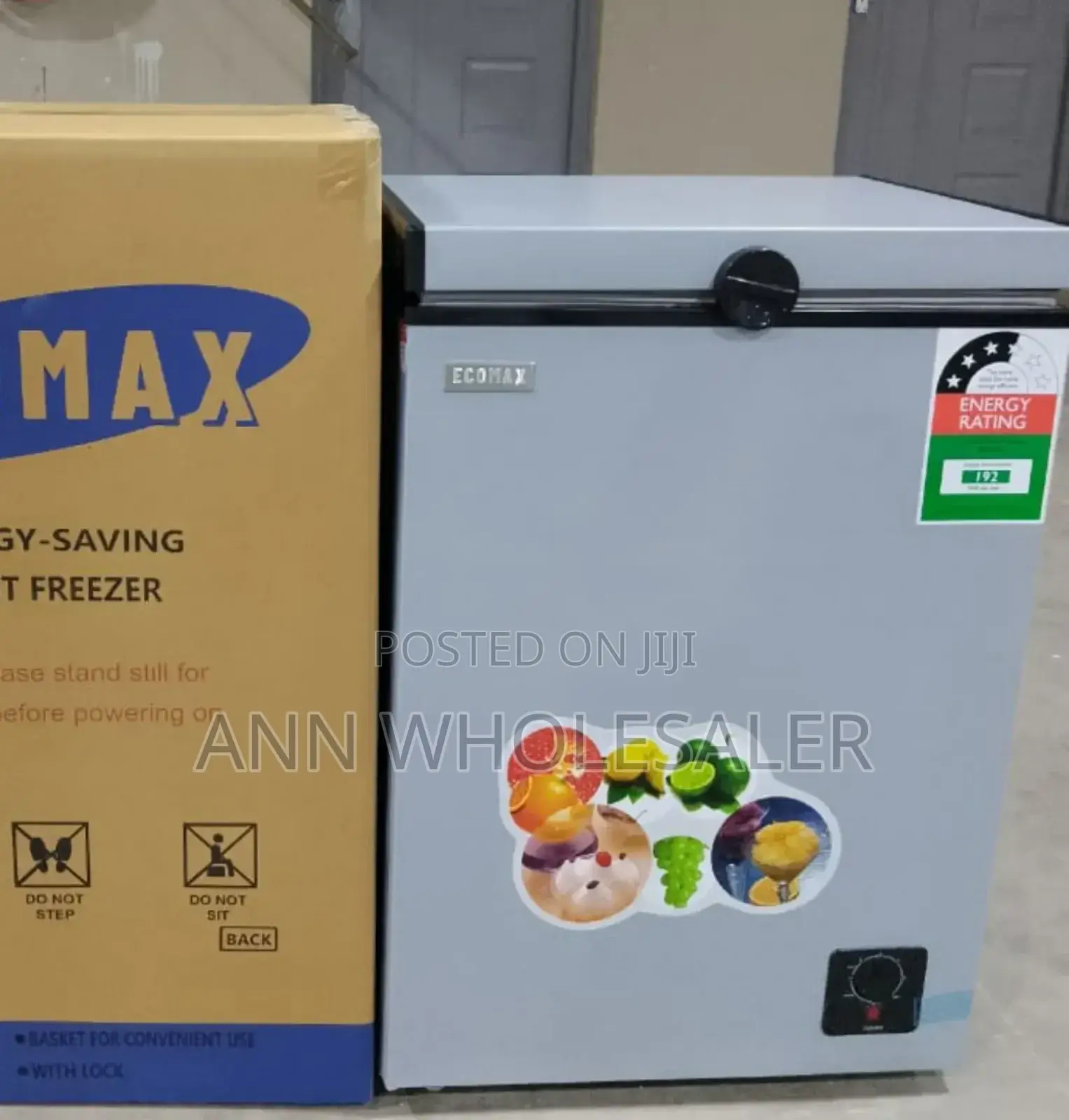 Silver Ecomax 109 Litres Chest Freezer E/109-Dl