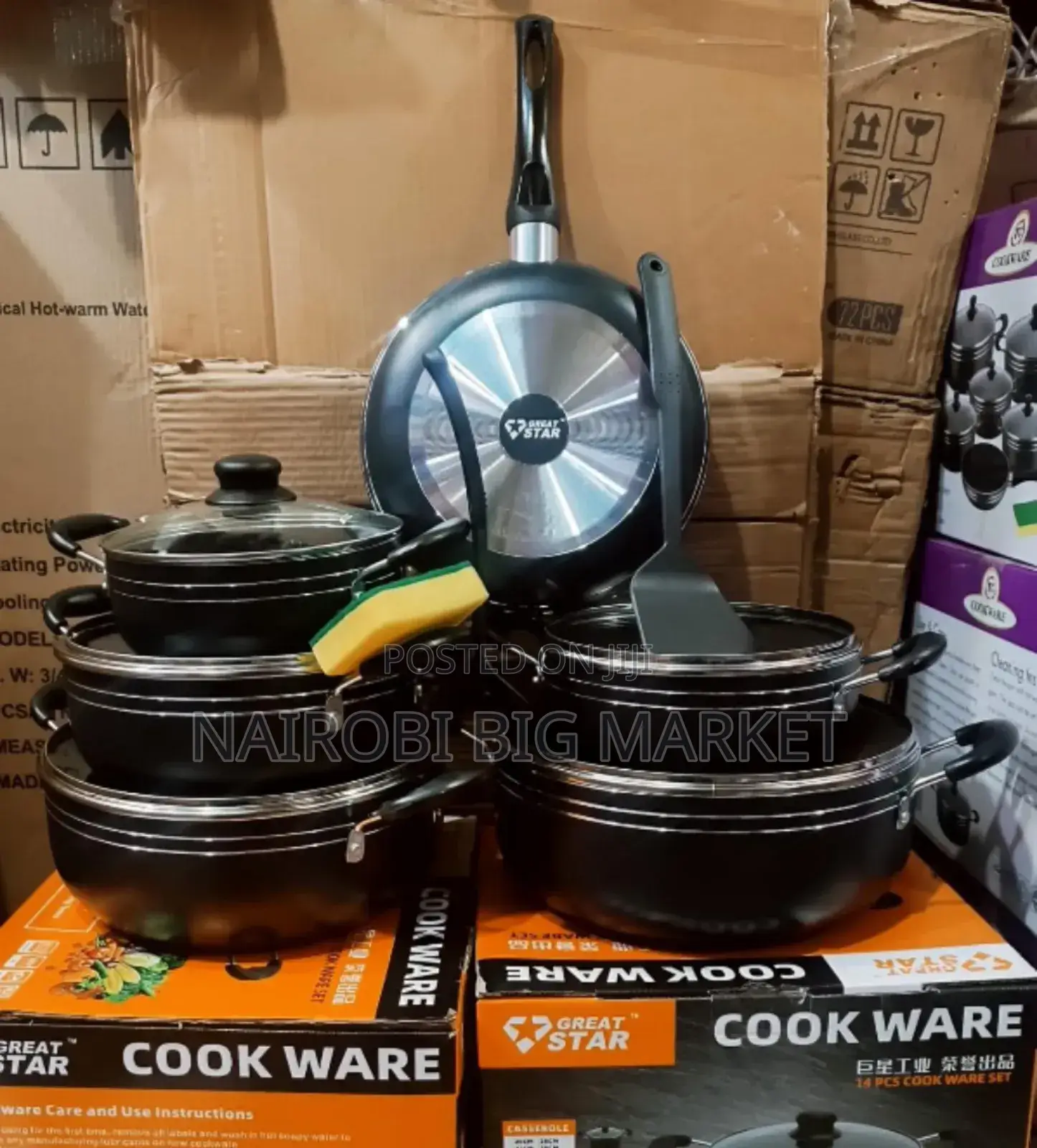 Greatstar Great Star - Nonstick Sufuria Cookware Set N-5