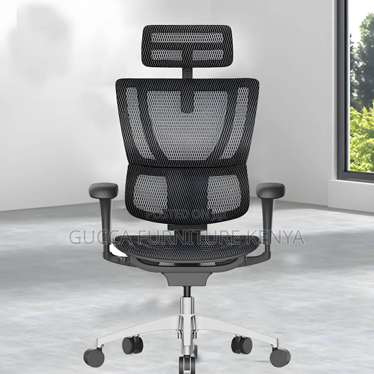 Office Chairs: Modern Mesh Office Chair Movable Arms