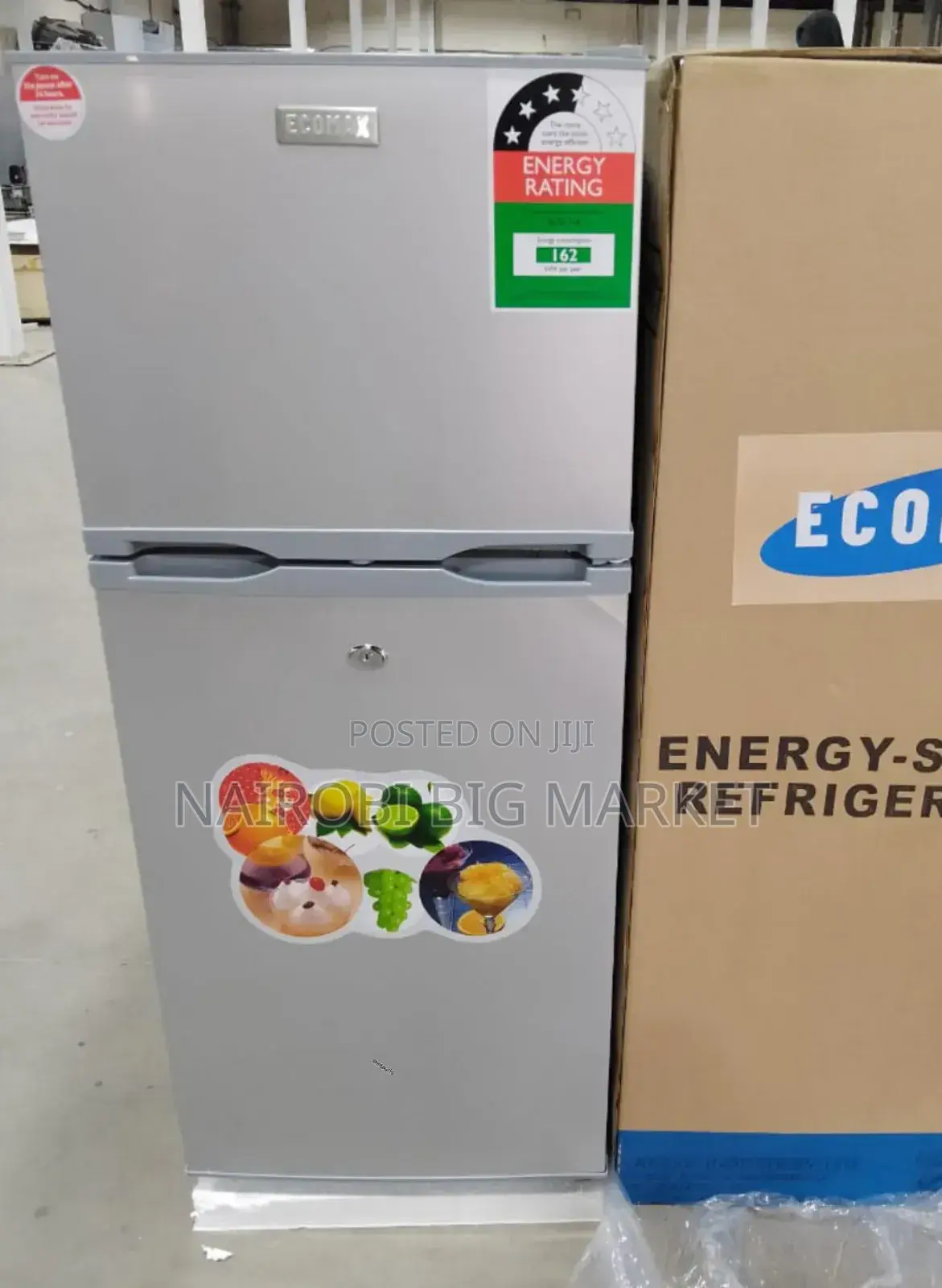 Ecomax 118L Double Door Refrigerator E/118ld