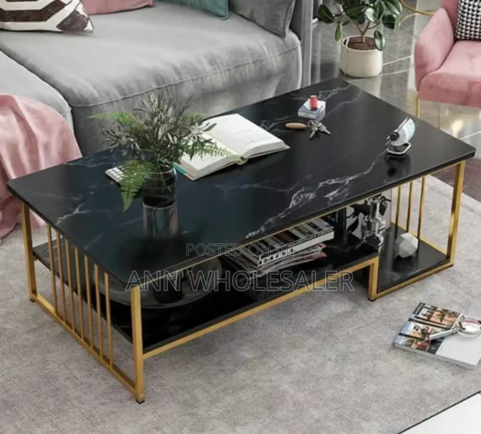 Black Executive Marble Table EM-E/9