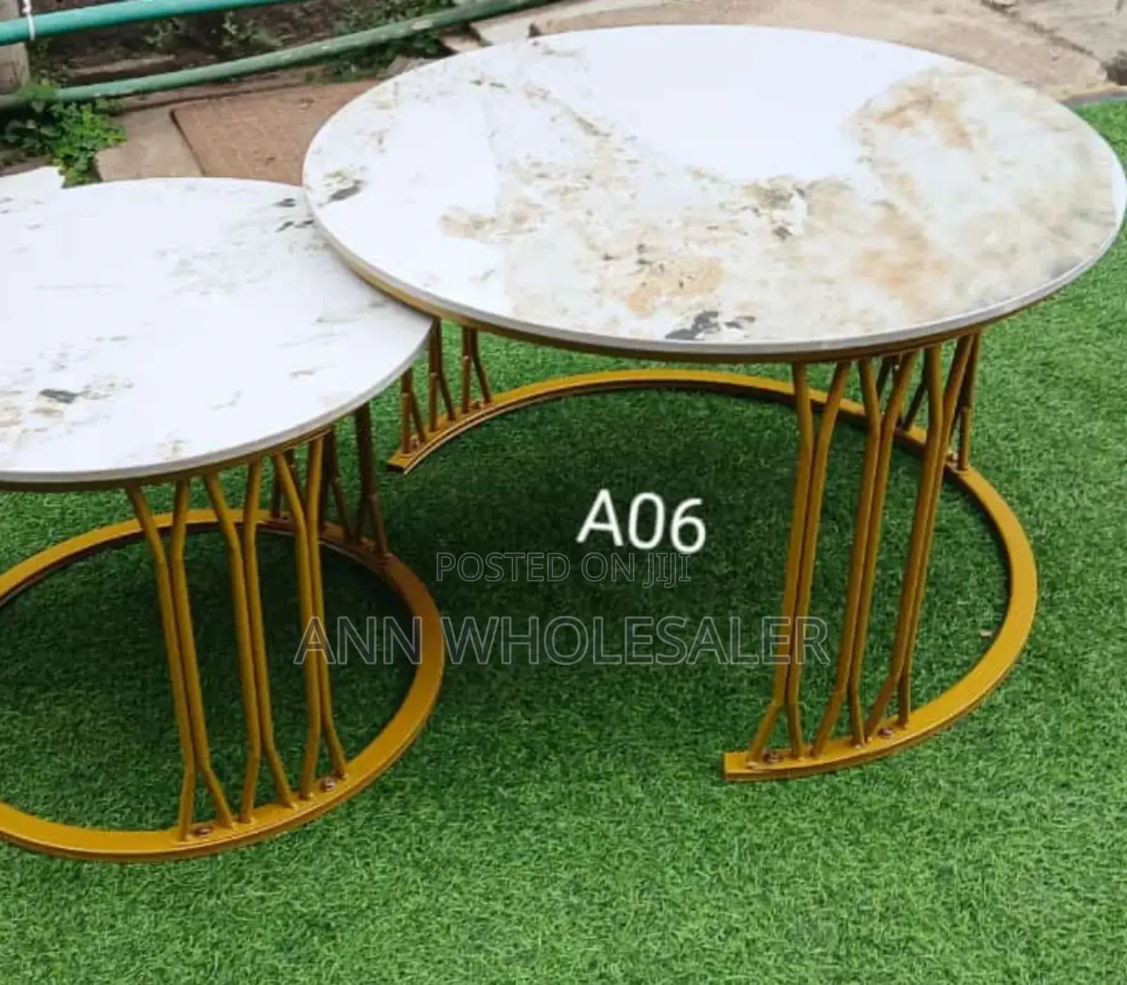 Luxury Pure Ceramic Marble Top Nesting Coffee Tables a-N6