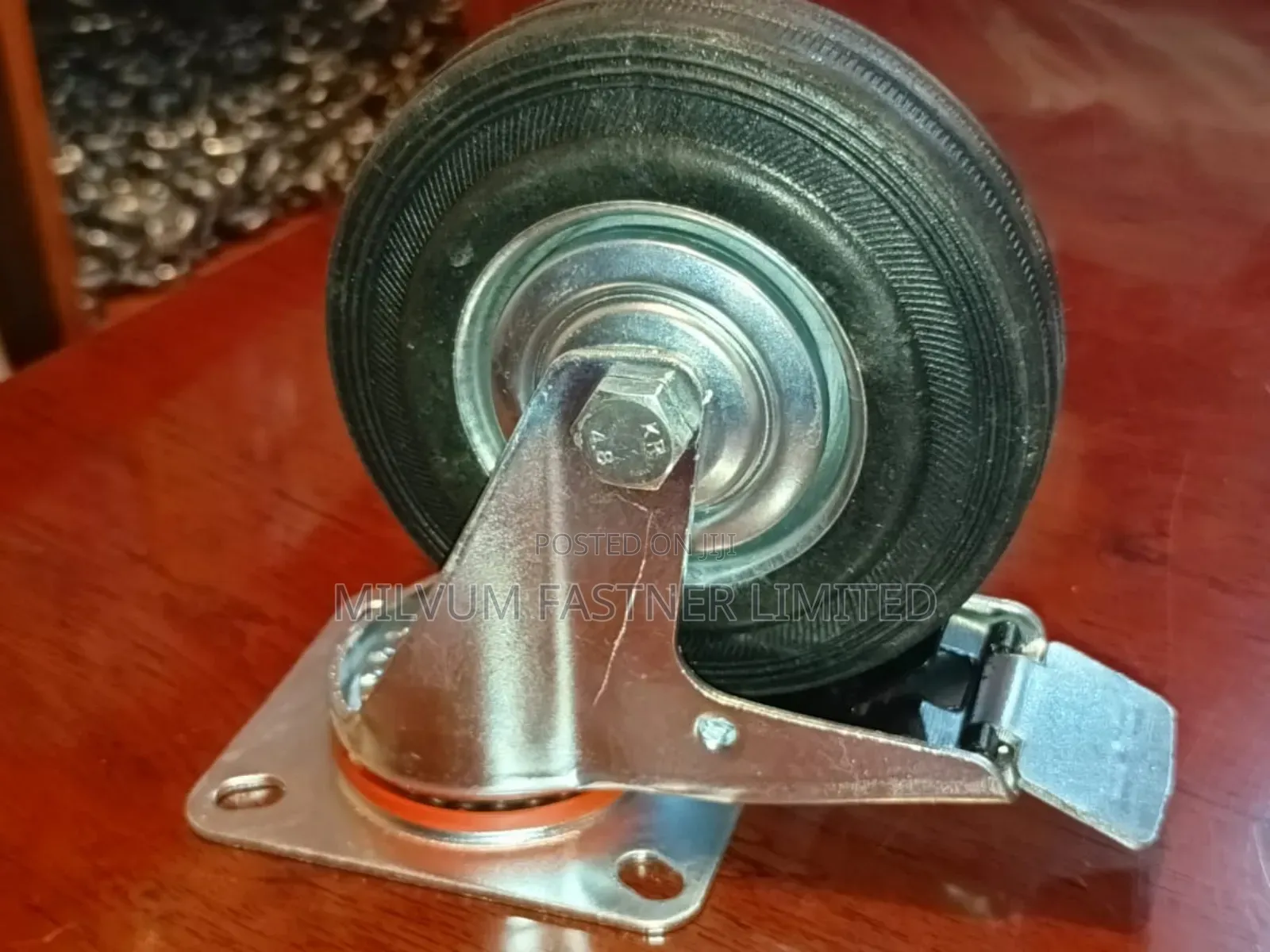 Rubber Caster Wheel Brake 6"