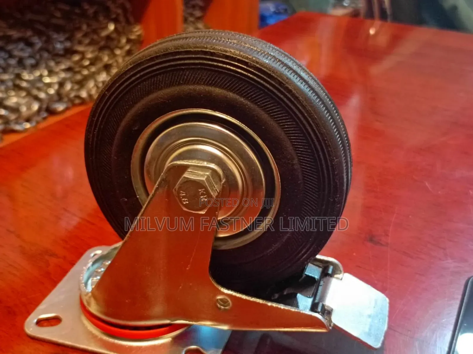 Rubber Caster Wheel Brake 6"