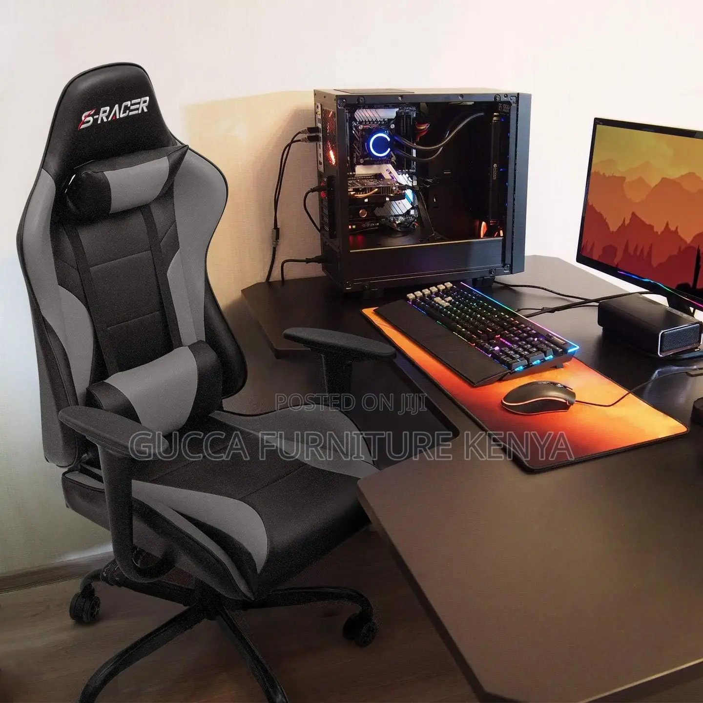 Office Chairs: Ergonomic High Back Racing Desk Gamer Chair