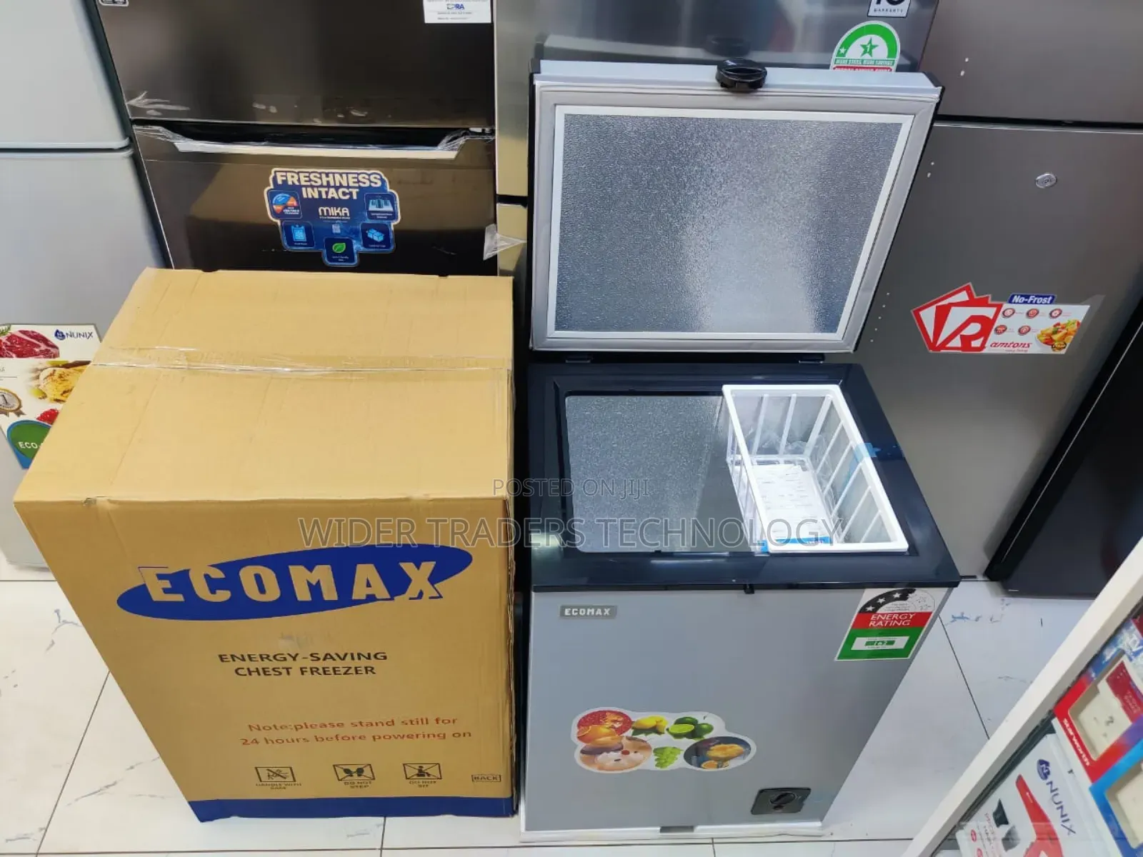 Ecomax BD-109 109L Chest Freezer Silver