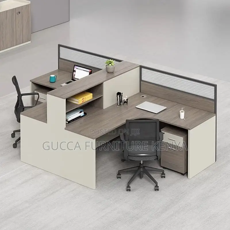 Workstations:2-Way L-Shaped Modular Office Workstation