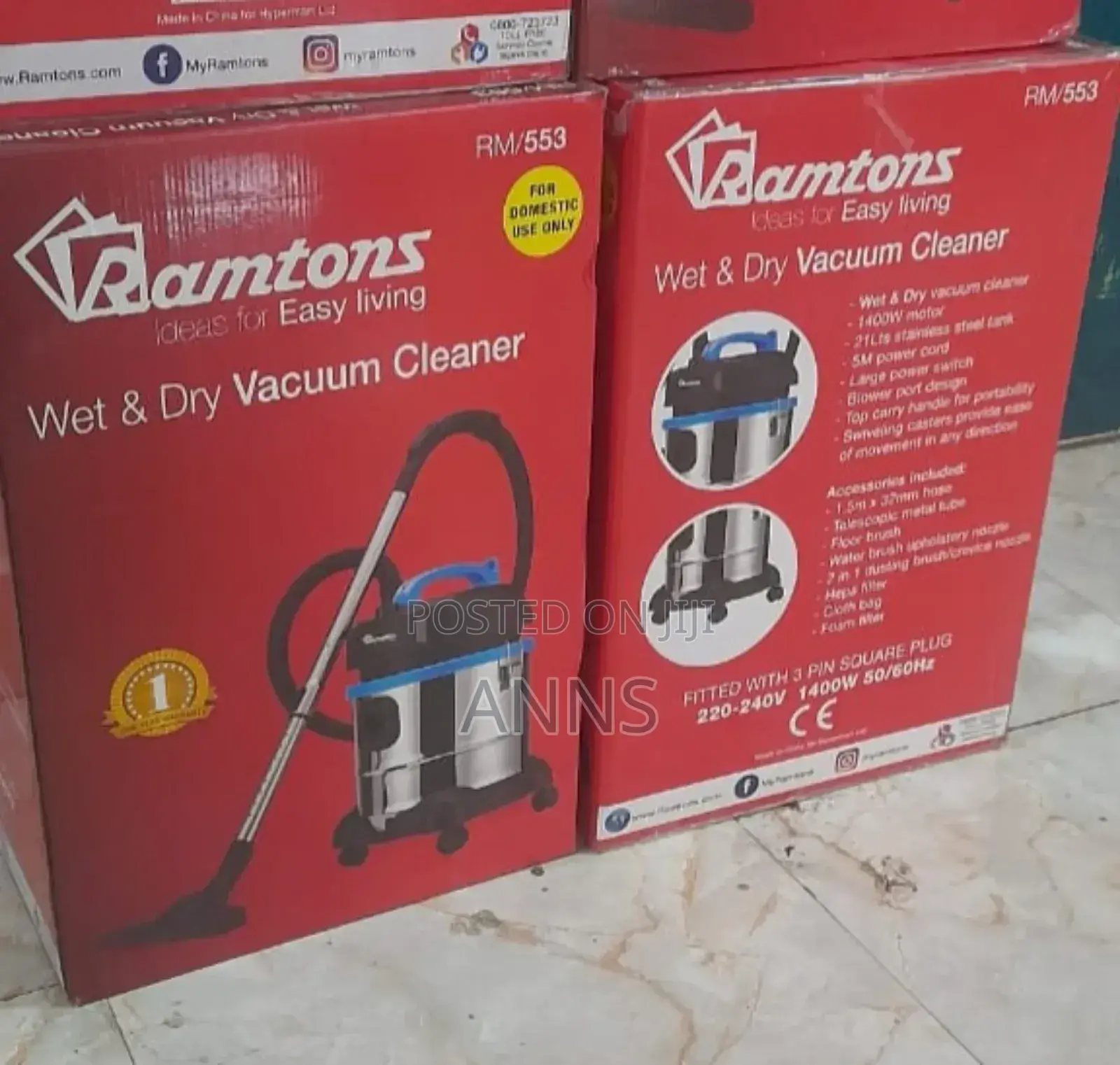 Ramtons Wet and Dry Excellent Home Vacuum Cleaner