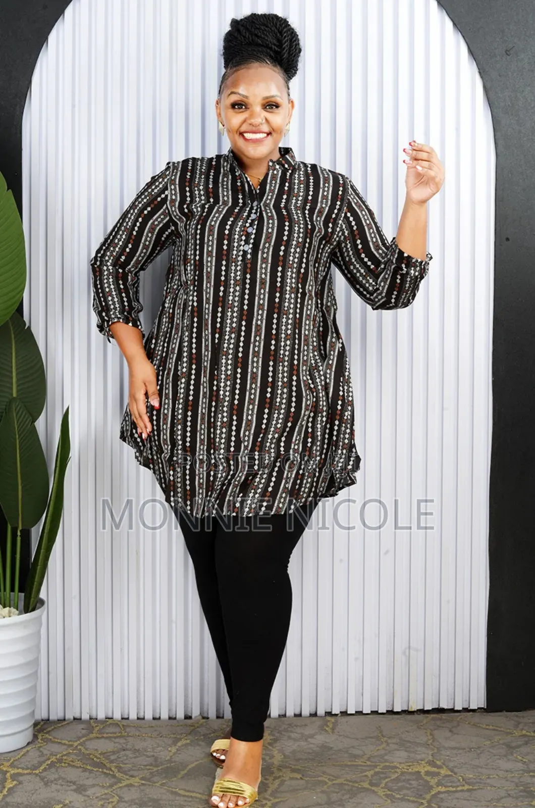 Modest Plus Size Top Dress Free Size -Maternity