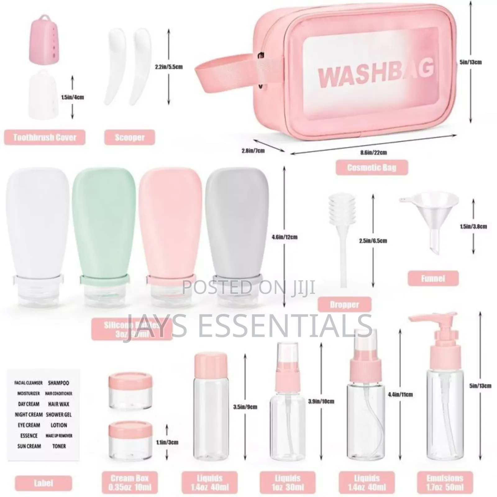 11 Piece Storage /Travel Set