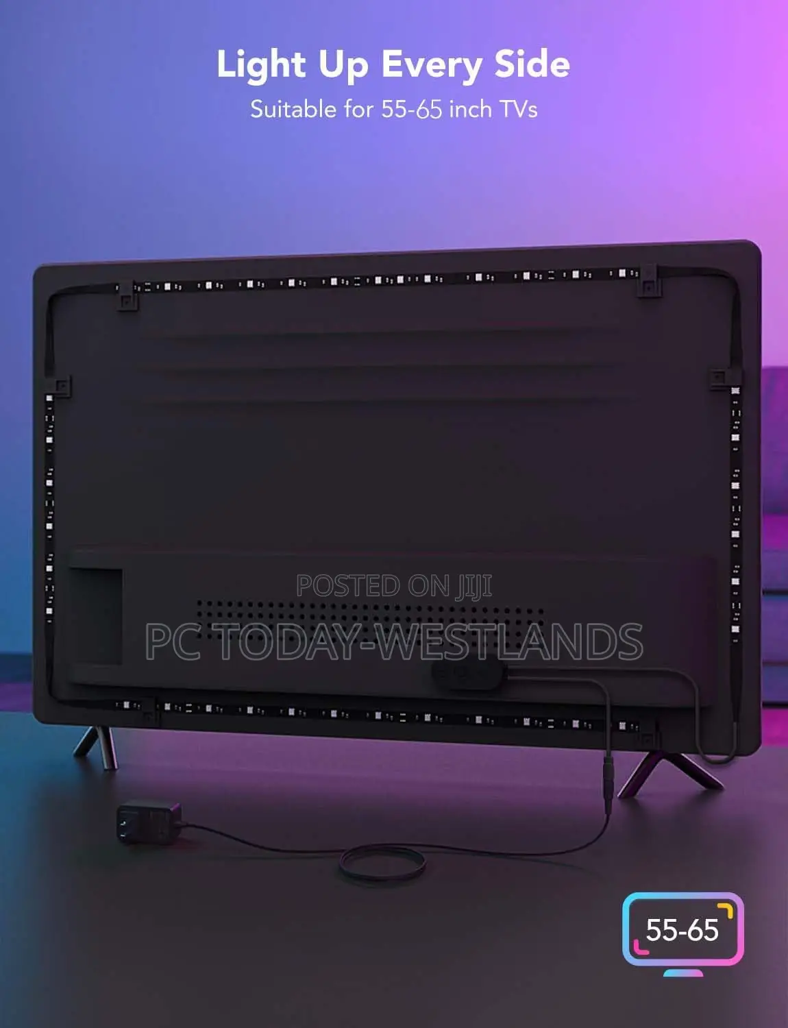 Govee TV LED Backlight,Smart LED Strip Lights 55-65 Inch TVS