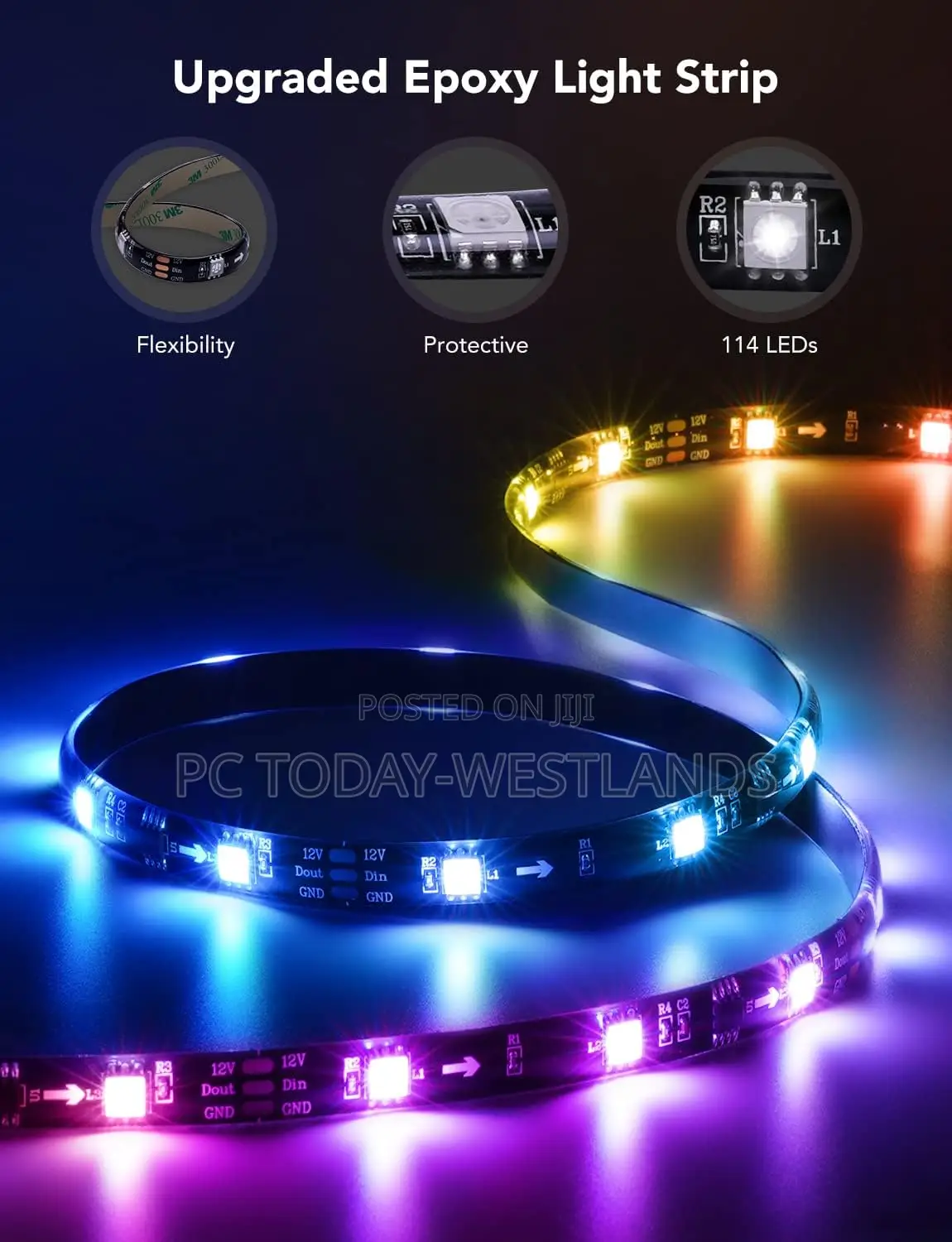 Govee TV LED Backlight,Smart LED Strip Lights 55-65 Inch TVS