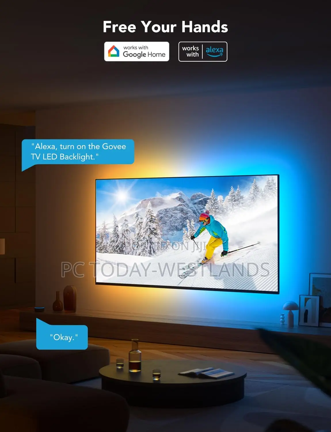 Govee TV LED Backlight,Smart LED Strip Lights 55-65 Inch TVS