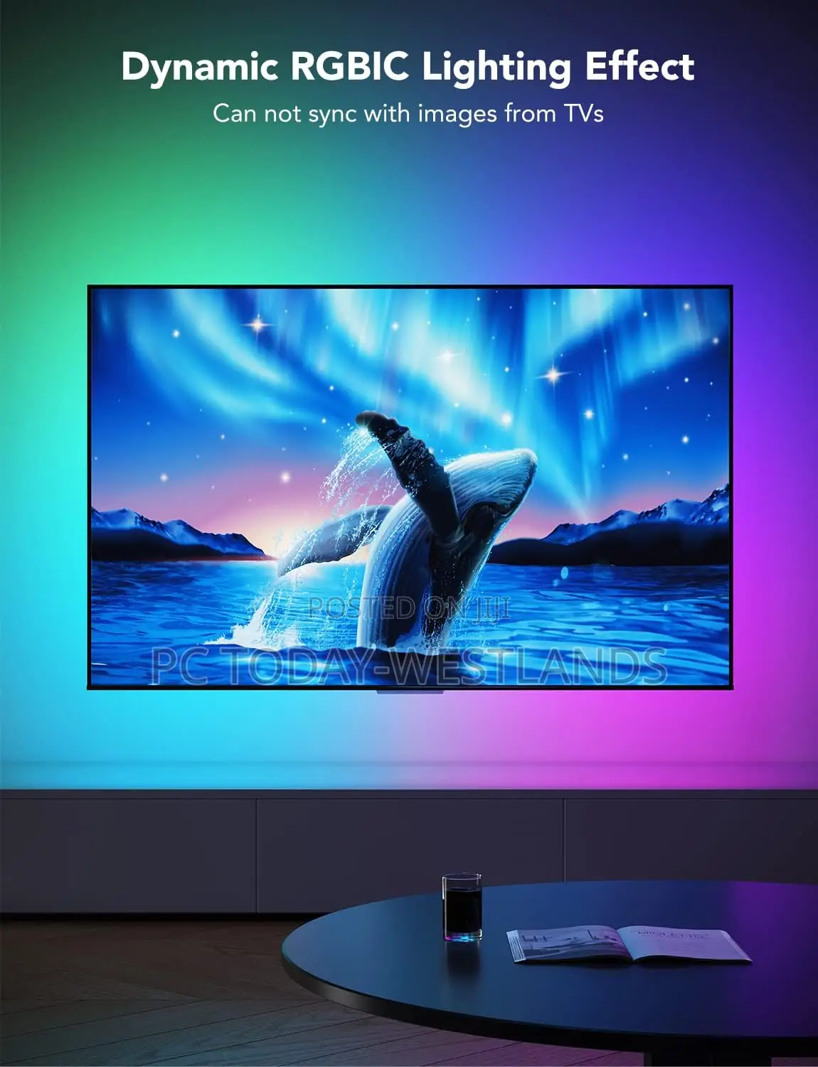 Govee TV LED Backlight,Smart LED Strip Lights 55-65 Inch TVS