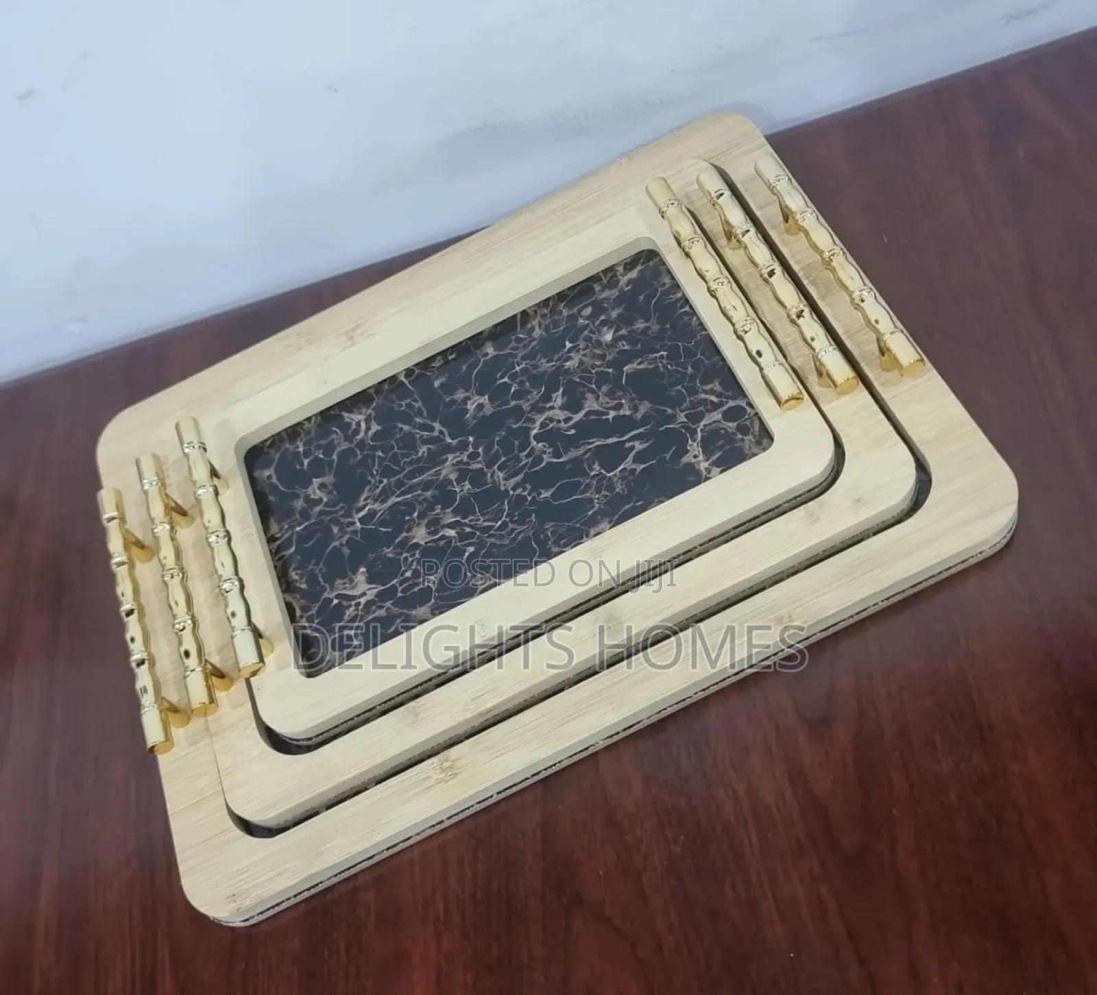 *3in1 Marble Wooden Tray-Pa