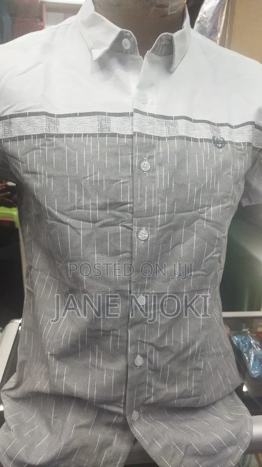 Plain Shirt Short Sleeved