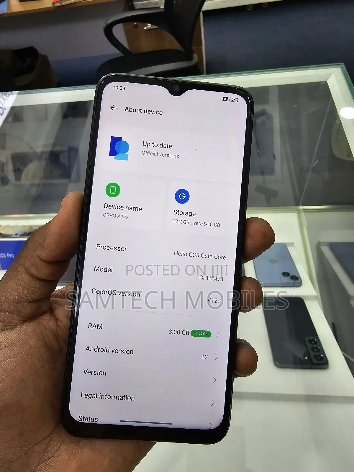Oppo A17K 64 GB Blue