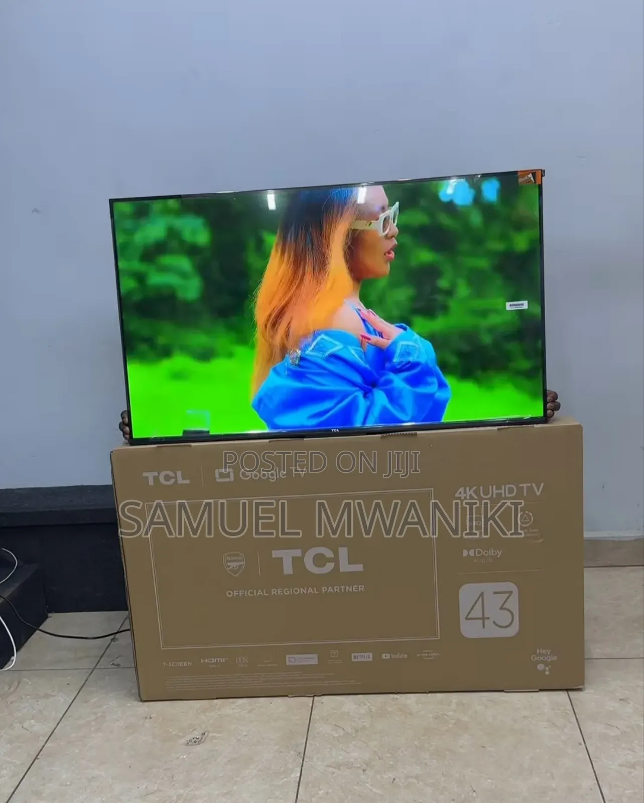 TCL 43" P635 Uhd Google TV Netflix Youtube Bluetooth