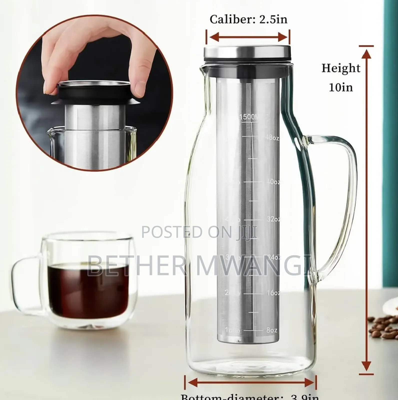 Cold Brew Coffee Maker With Airtight Lid in Kenya