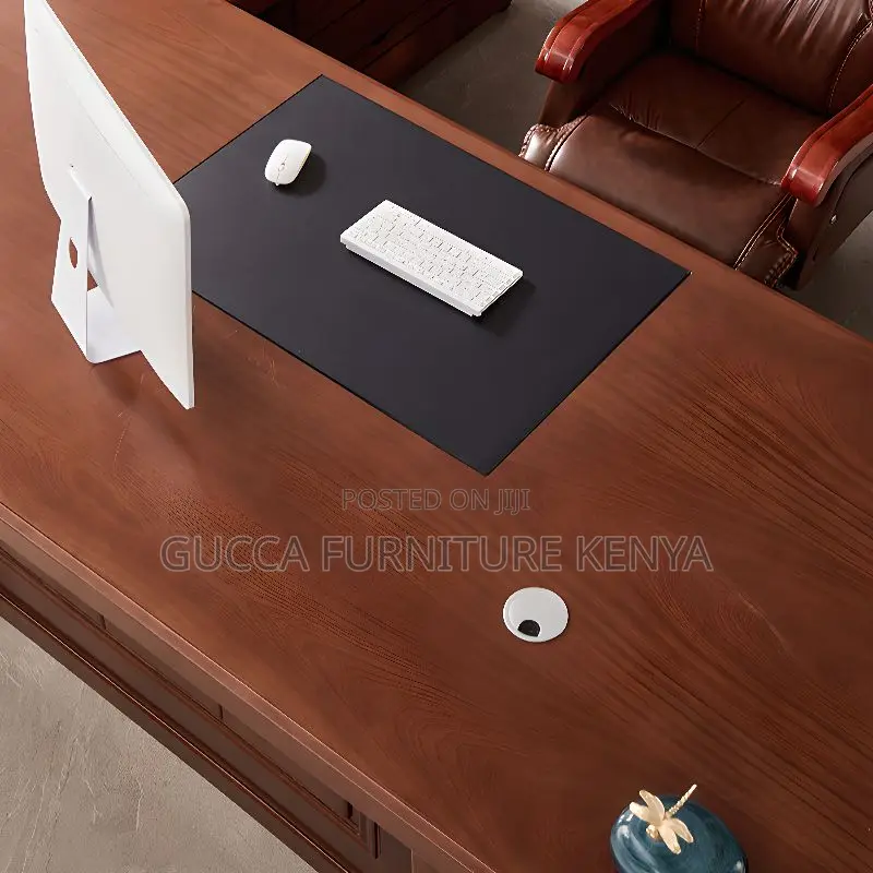 Office Tables:160cm Executive Timber Chestnut Office Desk