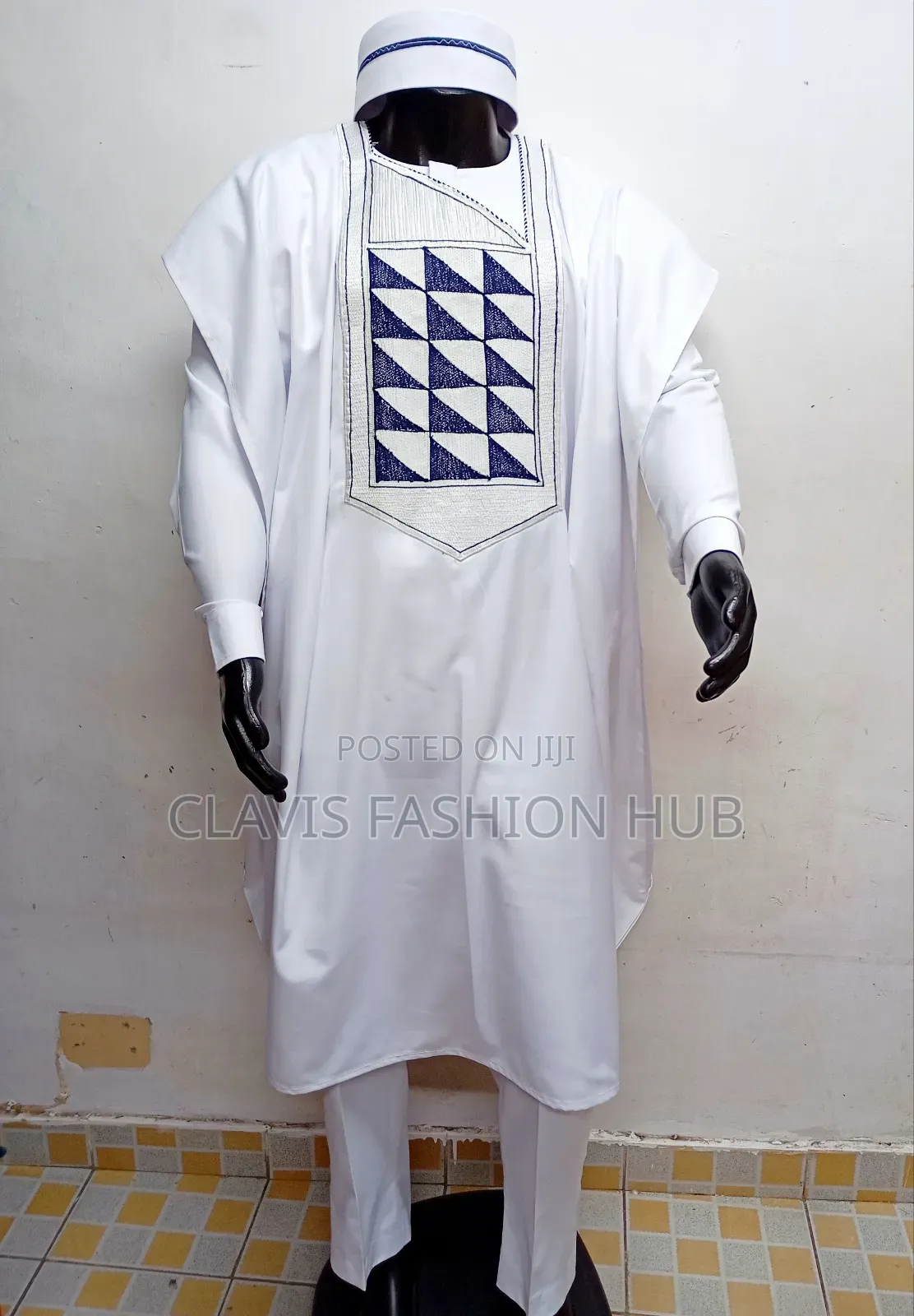 Nigerian Agbada Set Shirt, Trousers, Outer Cover
