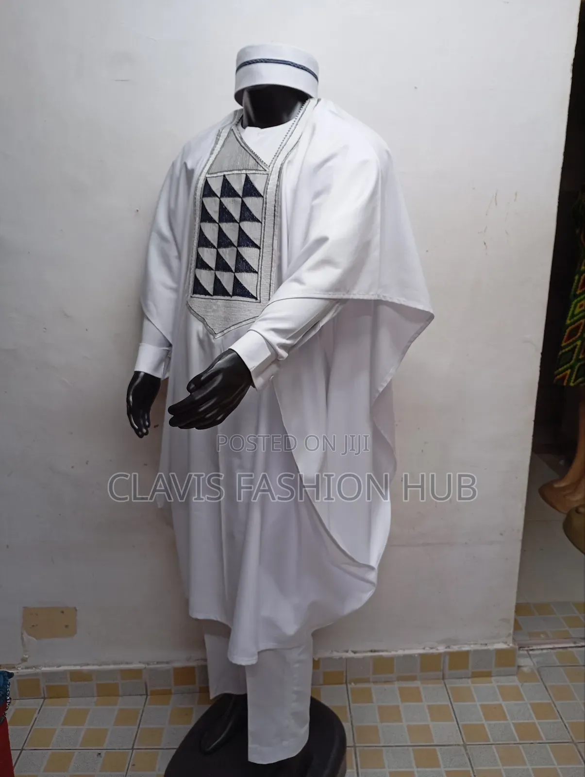 Nigerian Agbada Set Shirt, Trousers, Outer Cover
