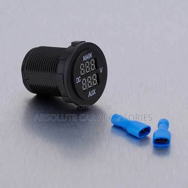 Round Dual Voltage Display