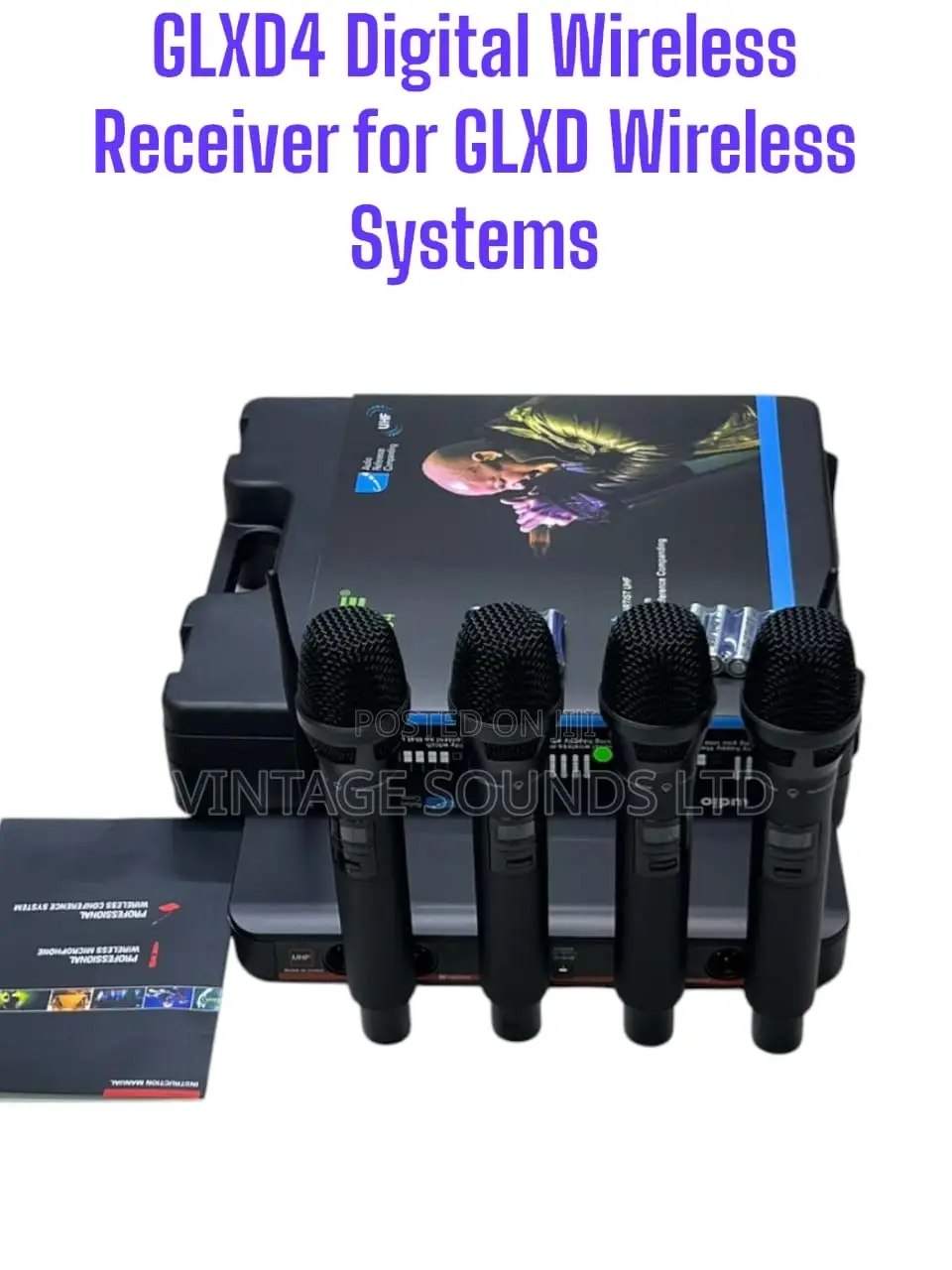 Shure Glxd94 -4pcs Digital Wireless Microphone Set