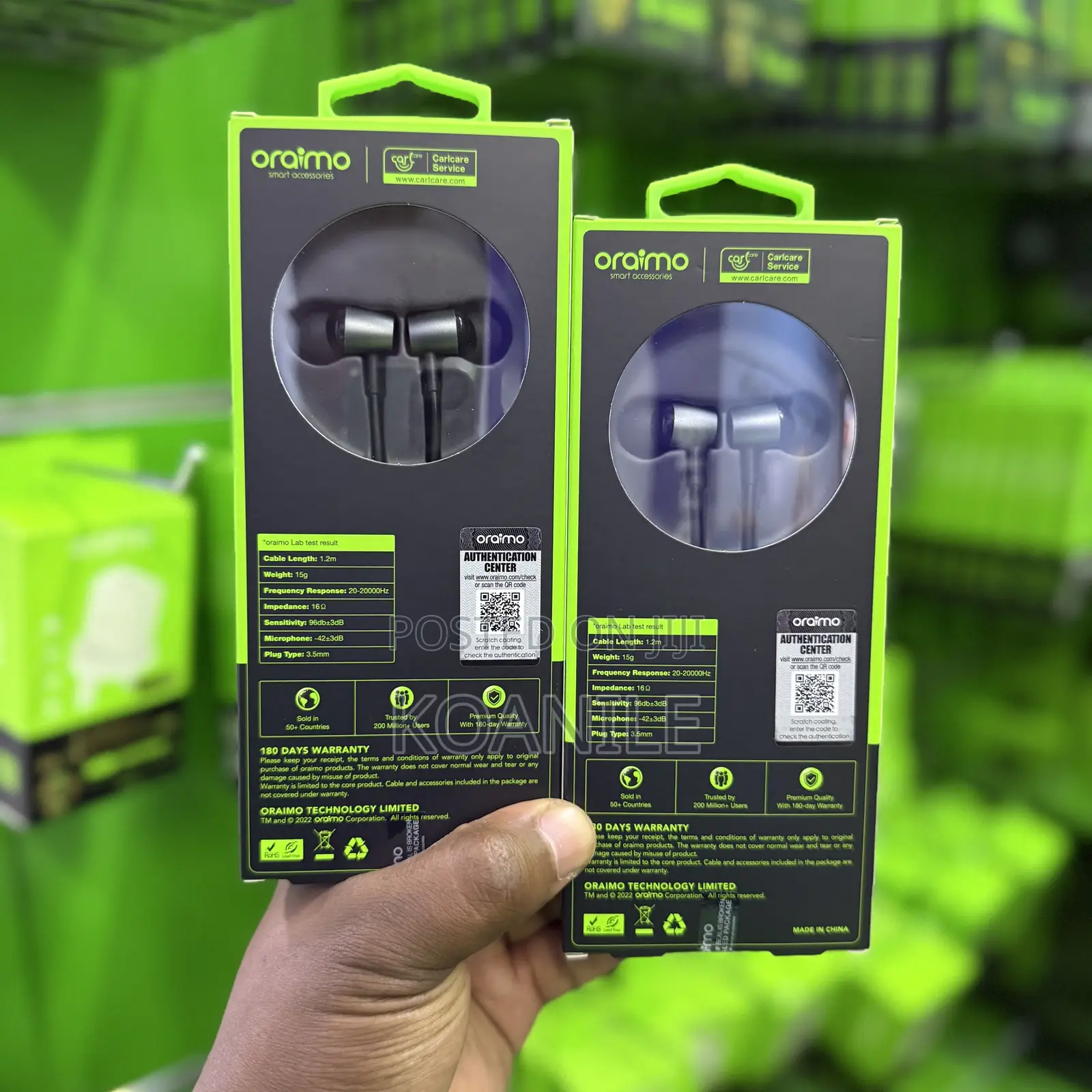 Oraimo TRUMPET 3oep- E40 Earphone With Mic