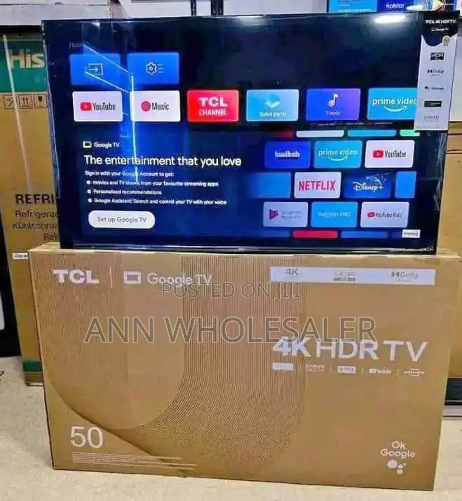 TCL 50 Inch 4 K HDR TV Goggle Tv